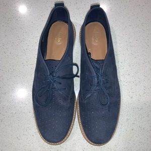 NEW CLARKS EVIE BOW WOMENS NAVY BLUE SUEDE SHOES NEW CLARKS EVIE BOW WOMENS NAVY BLUE SUEDE SHOES